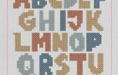 Free Printable Cross Stitch Alphabet – Craft With Cartwright inside Cross Stitch Letters Printable