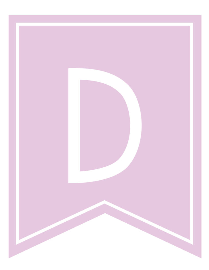 Pink Printable Letters
