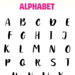 Free Printable Modern Calligraphy Alphabet Intended For Modern Calligraphy Alphabet Printable