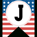 Free Printable Patriotic Banner Letters (+Numbers & Symbols Throughout Patriotic Alphabet Letters Printable