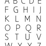 Free Printable Wall Art   Black And White Alphabet Art Print For Printable Alphabet Black And White