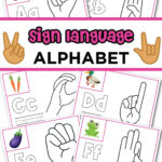 Free Sign Language Alphabet Printable   Made With Happy Regarding Free Printable ASL Alphabet Printable