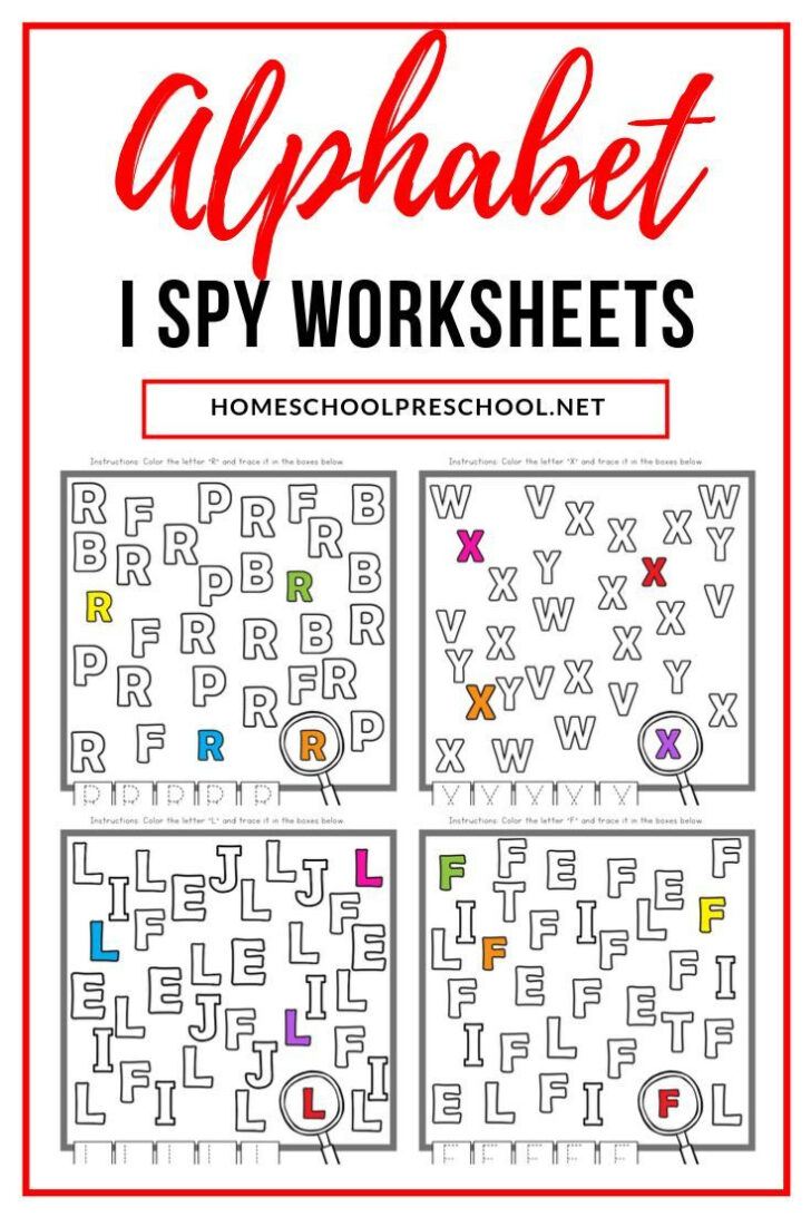 Alphabet I Spy Printable