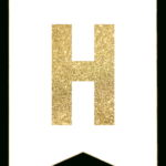 Gold Free Printable Banner Letters   Paper Trail Design Pertaining To Printable Happy Birthday Alphabet Letters