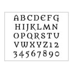 Greek English Alphabet Stencil 1 Inch Old Vintage Font Set Letters In Greek Alphabet Stencils Free Printable 1 Inch
