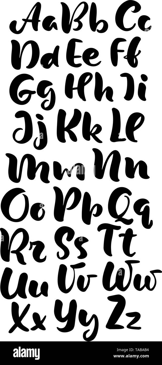 Hand Lettering Alphabet Design, Handwritten Brush Script Modern pertaining to Calligraphy Design
