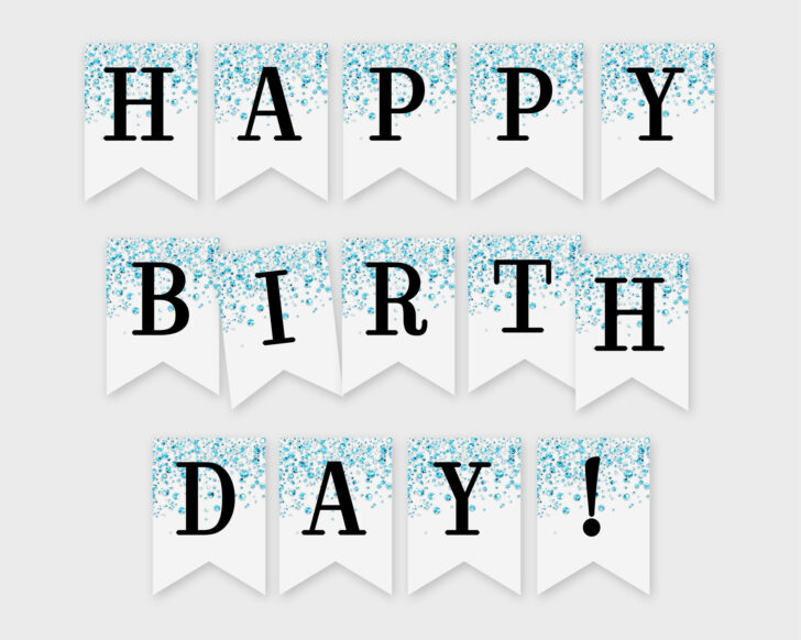 Happy Birthday Printable Letters