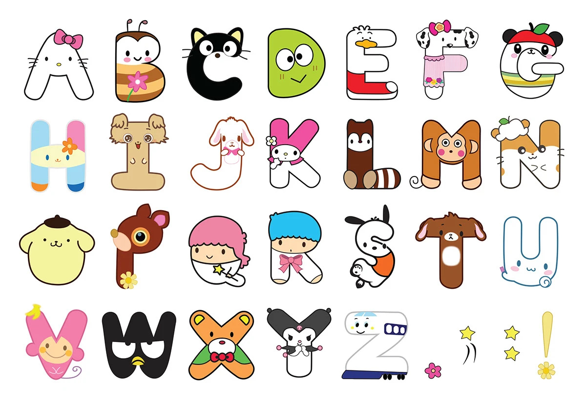 Hello Kitty Font :: Behance within Hello Kitty Alphabet Letters