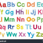 Illustration English Alphabets On White Stock Vector (Royalty Free Intended For Alphabet Letters Big And Small Printable
