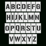 Individual Letters Stencil   Stencils Australia In Stencil Letters