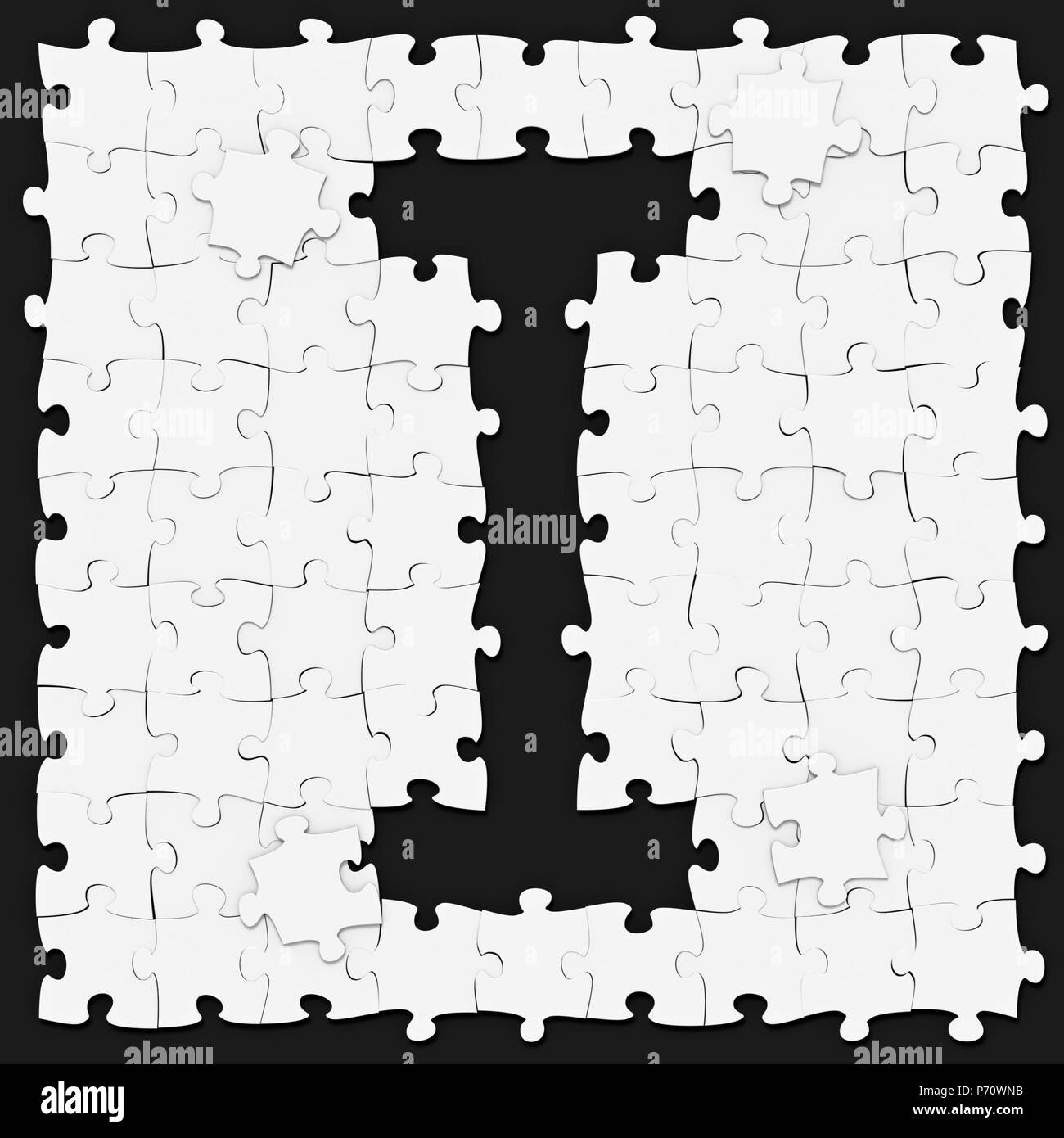 Jigsaw Puzzles Assembled Capital Letter I On Dark Background with Letter I Jigasw Puzzle