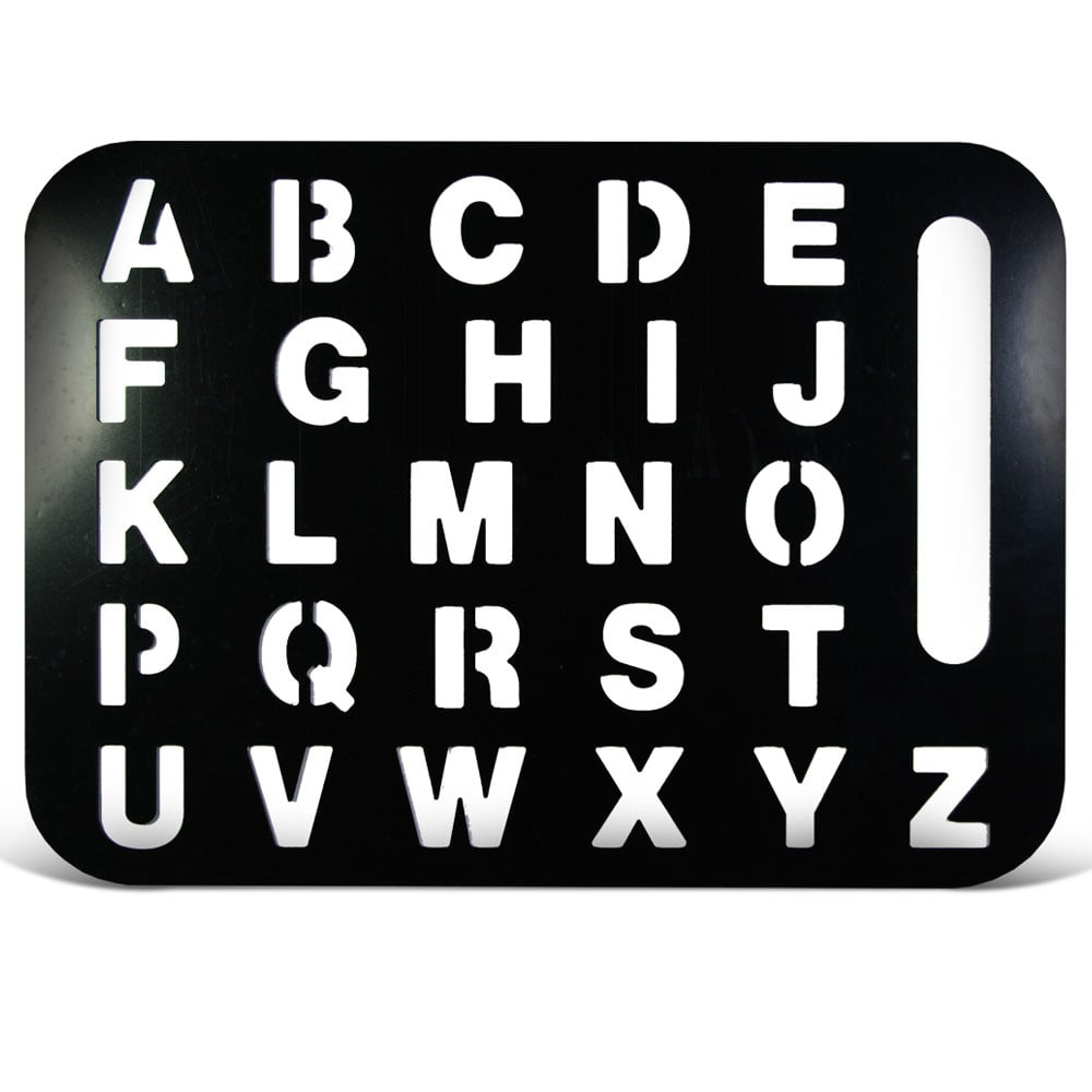 Large A-Z Stencil within Large Letter Stencils
