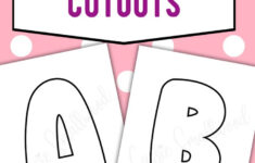 Large Alphabet Letters Free Printable throughout Cut Out Letters Printable