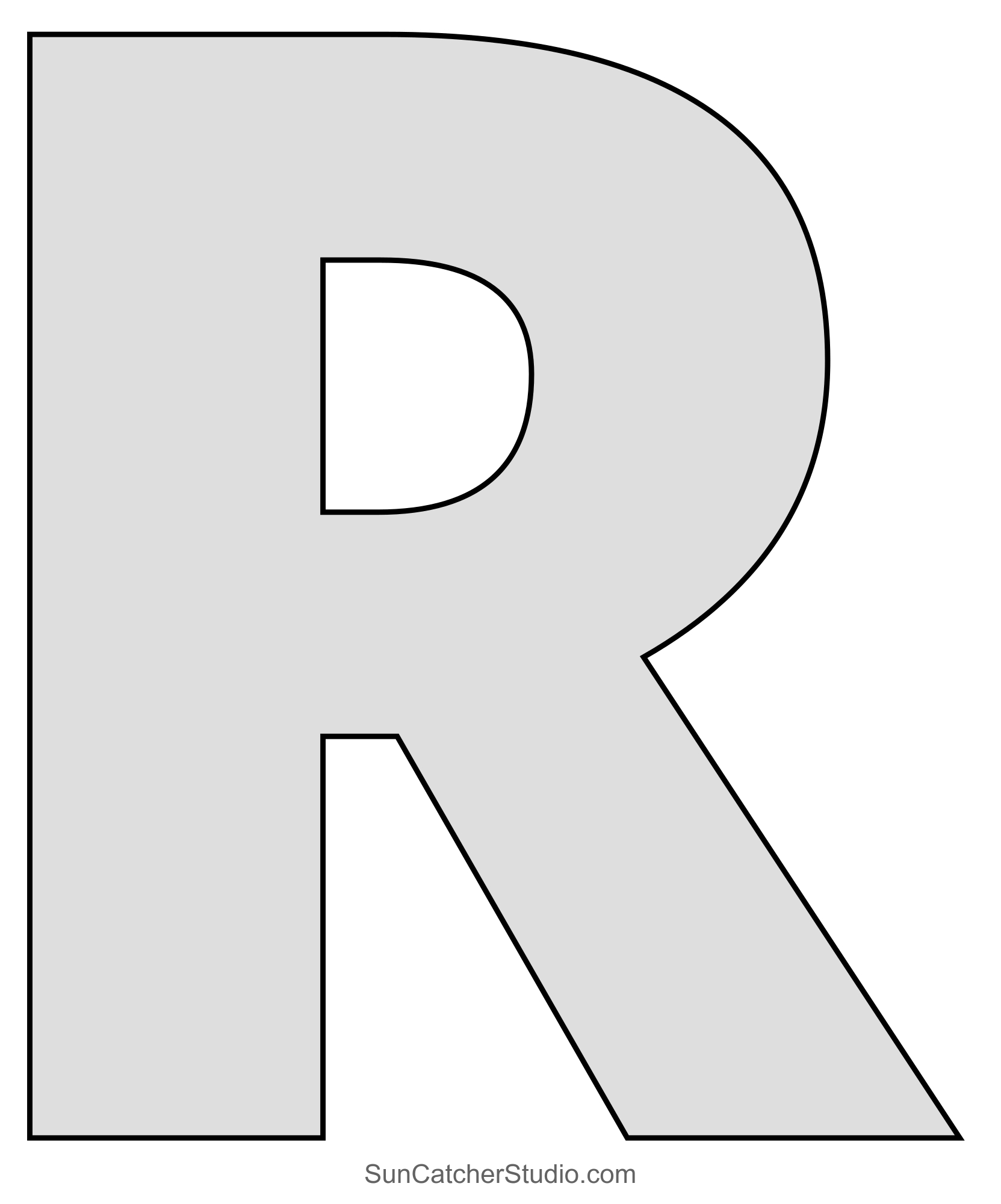 Large Letter Stencils (Printable Alphabet Lettering Font) – Free regarding Alphabet Stencils Large Printable