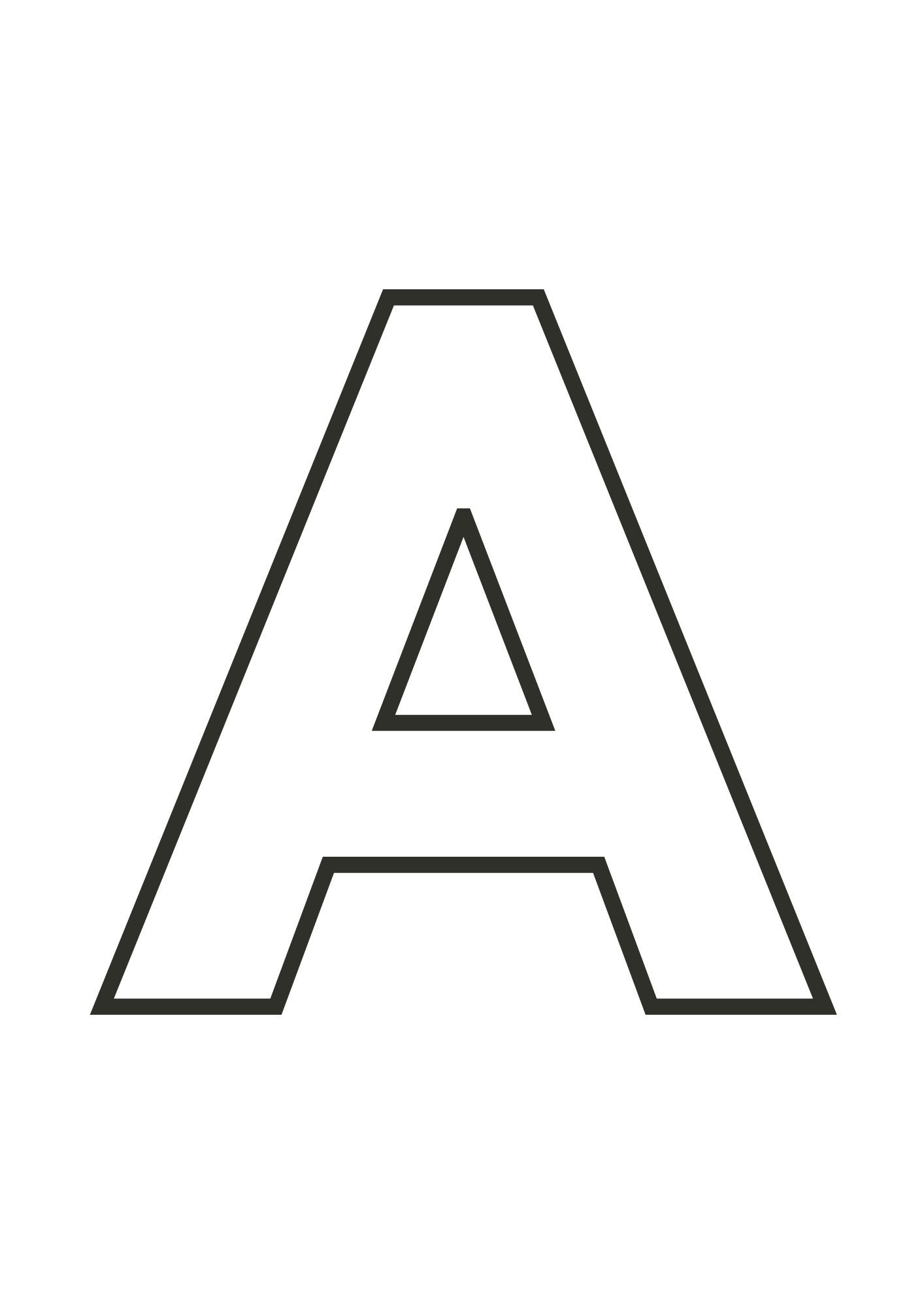 Large Printable Alphabet Letters For Classroom 8 Inch Big Number in Large Letter Stencils