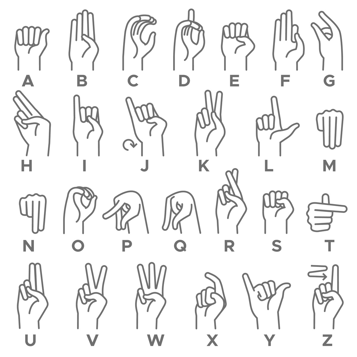 Learn American Sign Language! - Ddombuds throughout Basic Asl Signs