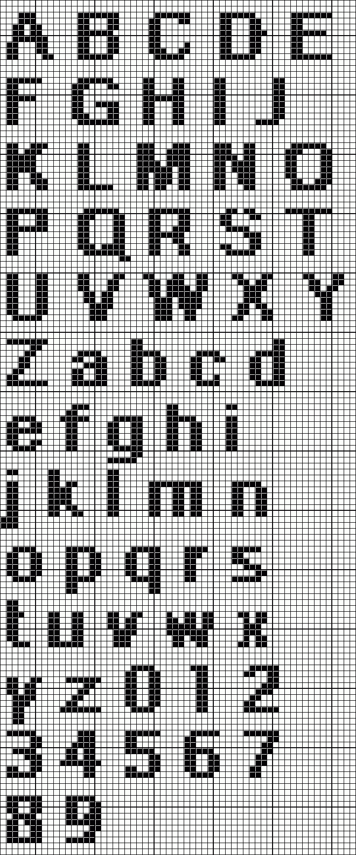 Left Col Here inside Free Printable Cross Stitch Alphabet Free Patterns to Print