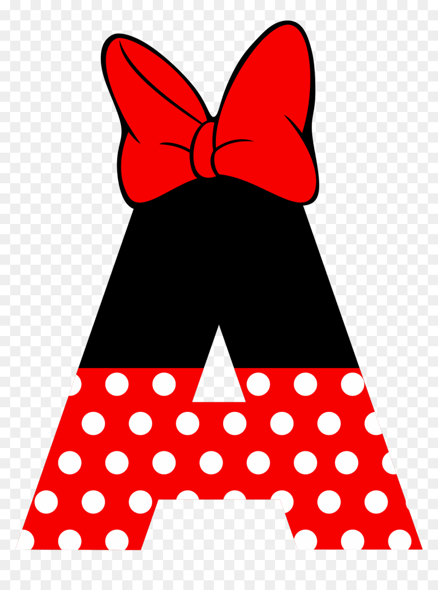 Letter A Minnie Mouse, Hd Png Download - Vhv throughout Minnie Mouse Printable Alphabet Letters