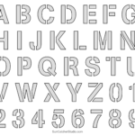 Letter Stencils (Printable Alphabet, Font, Templates, Patterns Throughout Free Alphabet Stencils Printable