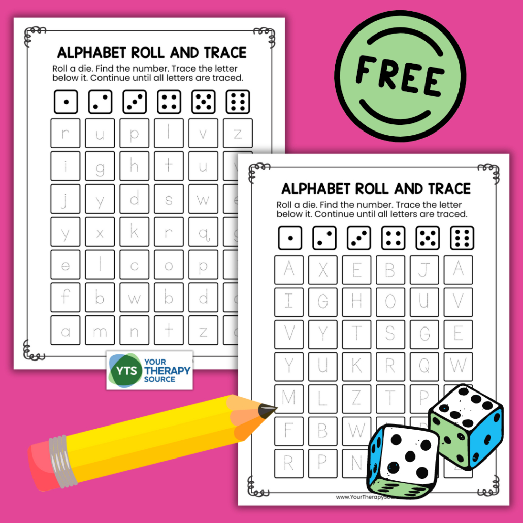 Letter Tracing Game - Free Printable - Your Therapy Source with regard to Free Printable Alphabet Games