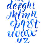 Lettering Calligraphy Abc  Fotos Und  Bildmaterial In Hoher For Calligraphy Letters