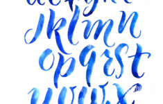 Lettering Calligraphy Abc -Fotos Und -Bildmaterial In Hoher for Calligraphy Letters