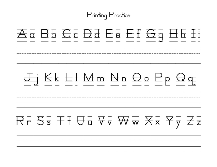 Upper Case and Lower Case Alphabet Printable