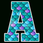 Mermaid Alphabet Letters Png   Mr Alphabets Intended For Mermaid Letters Printable