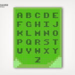 Minecraft Alphabet Poster | Grüne Minecraft Homeschool Printable Intended For Minecraft Alphabet