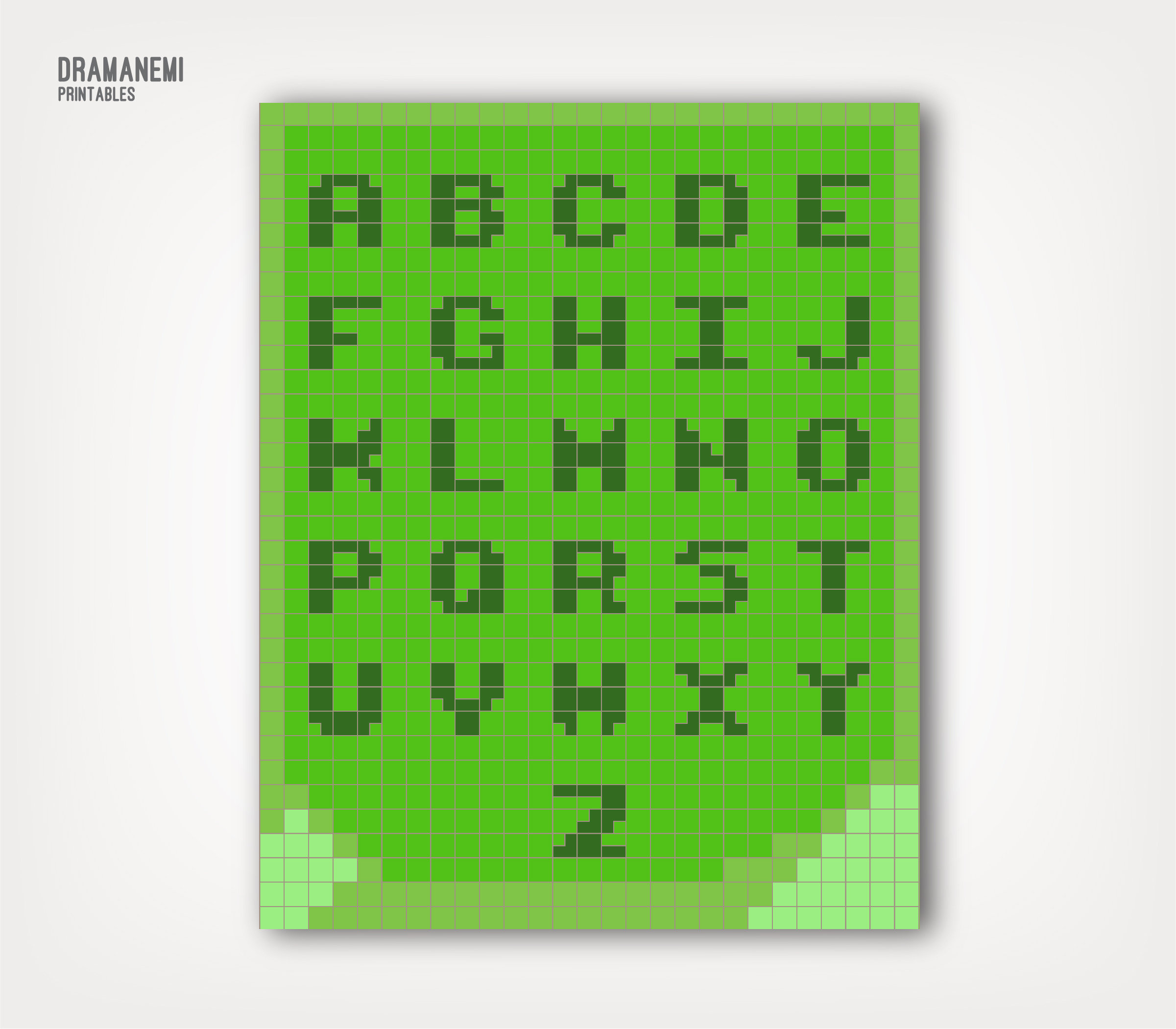 Minecraft Alphabet Poster | Grüne Minecraft Homeschool Printable intended for Minecraft Alphabet