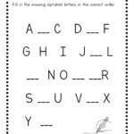 Missing Uppercase Letters Worksheets   The Teaching Aunt With Regard To Alphabet Out Of Order Printable