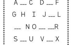 Missing Uppercase Letters Worksheets – The Teaching Aunt with regard to Alphabet Out Of Order Printable