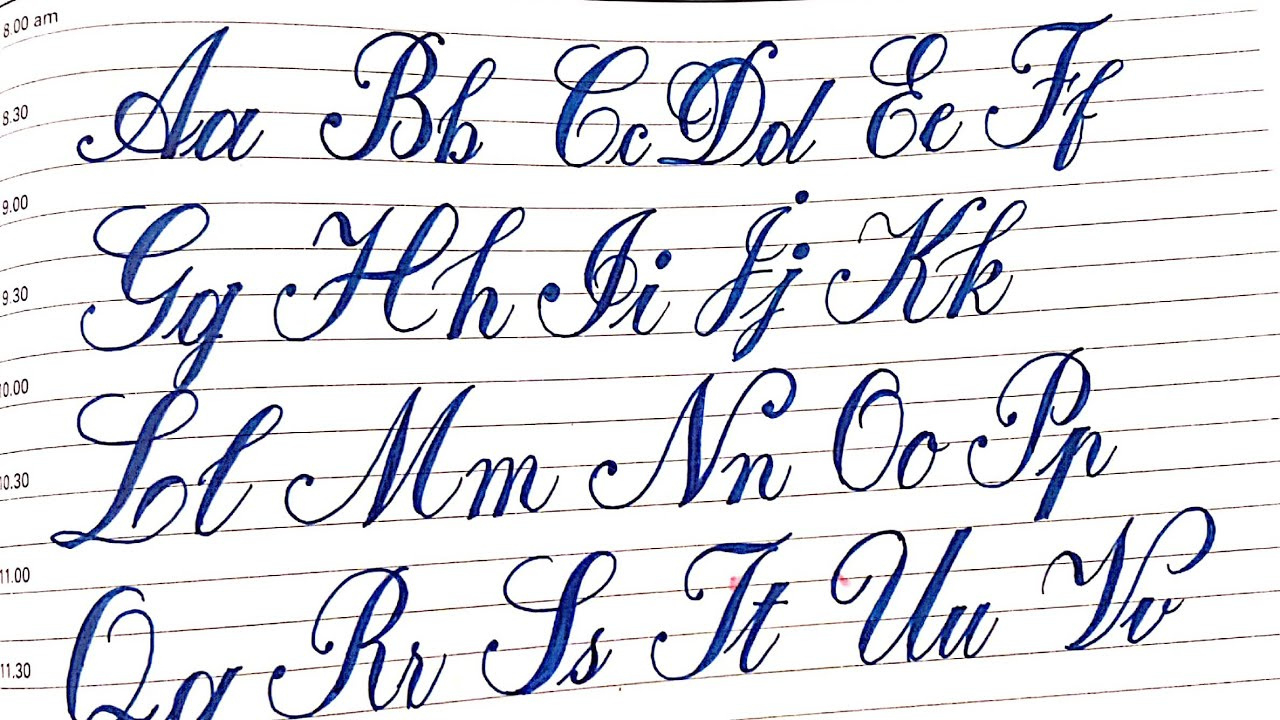 Modern Calligraphy A To Z | Calligraphy For Beginners✍ Calligraphy Tutorials |Calligraphy with regard to Calligraphy Alphabet A to Z