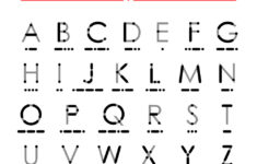 Morse Code Alphabet &Ndash Punkte Und Dashes Vektorbild with Alphabet Code