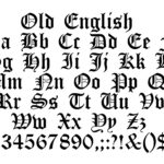 Old English Font Svg, Altes Englisches Alphabet Für Cricut, Altes For Old English Letters