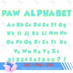 Paw Patrol Alphabet Svg, Png, Dxf Inside Paw Patrol Alphabet Letters