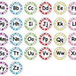 Polka Dot Alphabet   10 Free Pdf Printables | Printablee With Free Printable Word Wall Alphabet