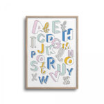 Poster Abc – Alphabet Farbig Buchstabe A Z, Studio Schön® Abc Kollektion Pertaining To ABC Alphabet