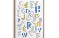 Poster Abc – Alphabet Farbig Buchstabe A-Z, Studio Schön® Abc Kollektion pertaining to ABC Alphabet