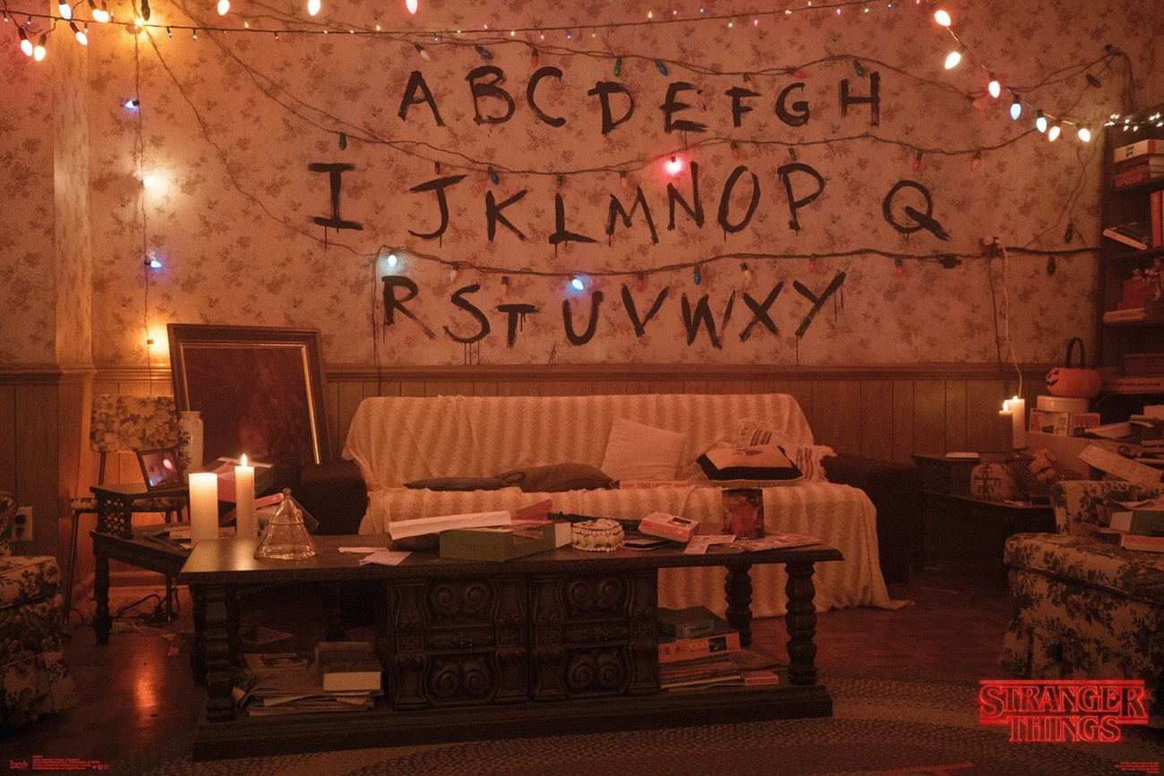 Poster Stranger Things - Alphabet | Wall Art | 3+1 Free | Europosters pertaining to Free Printable Stranger Things Alphabet