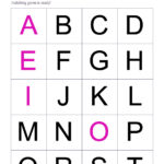 Printable Alphabet Letters   26 Letters (A Z) | Memozor Intended For Big Alphabet Letters To Cut Out