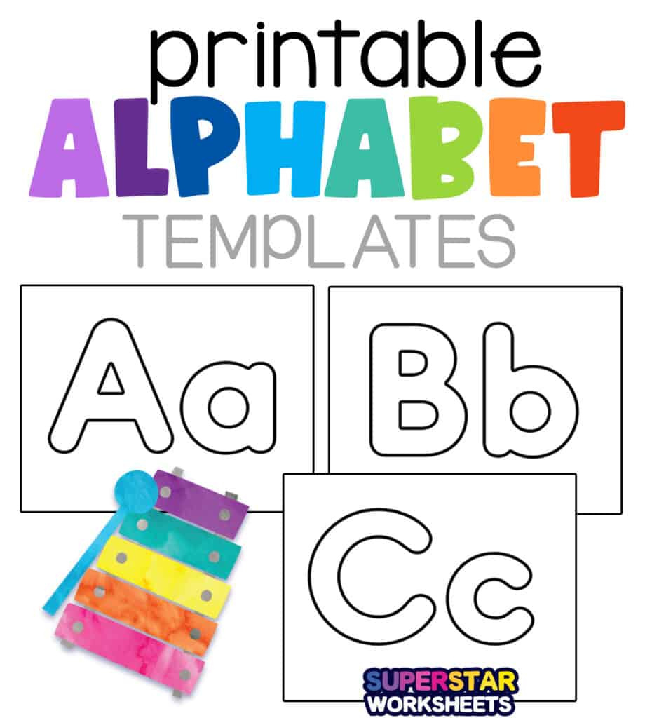 Printable Alphabet Letters - Superstar Worksheets regarding Colorful Alphabet Letters On Paper Printable Free