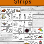 Printable Alphabet Strips   Simple Living. Creative Learning Pertaining To Free Printable Alphabet Letter Strips