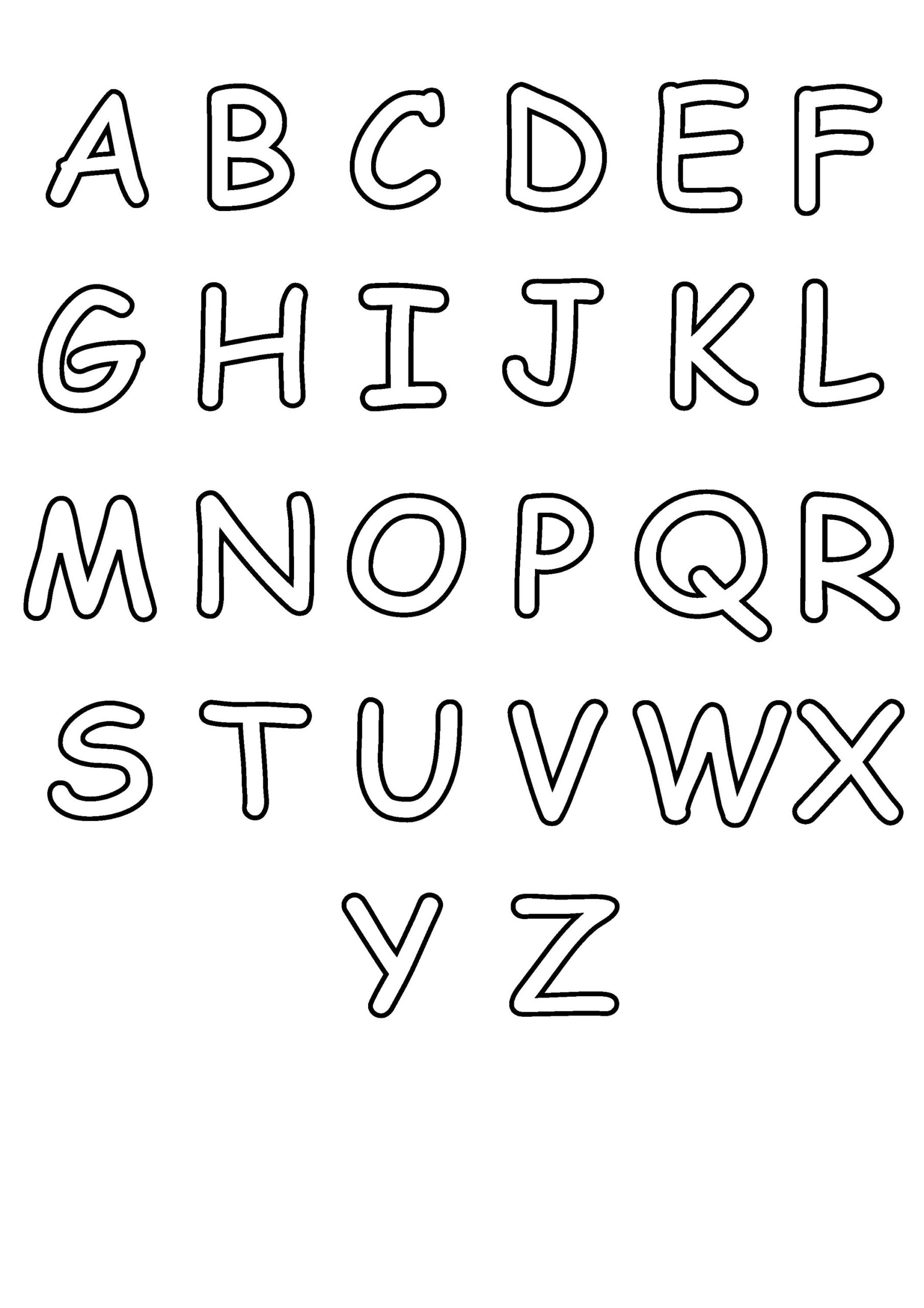 Printable Alphabet Uppercase Bubble Pdf Full Alphabet &amp;amp; Individual within Printable Alphabet Capital Letters