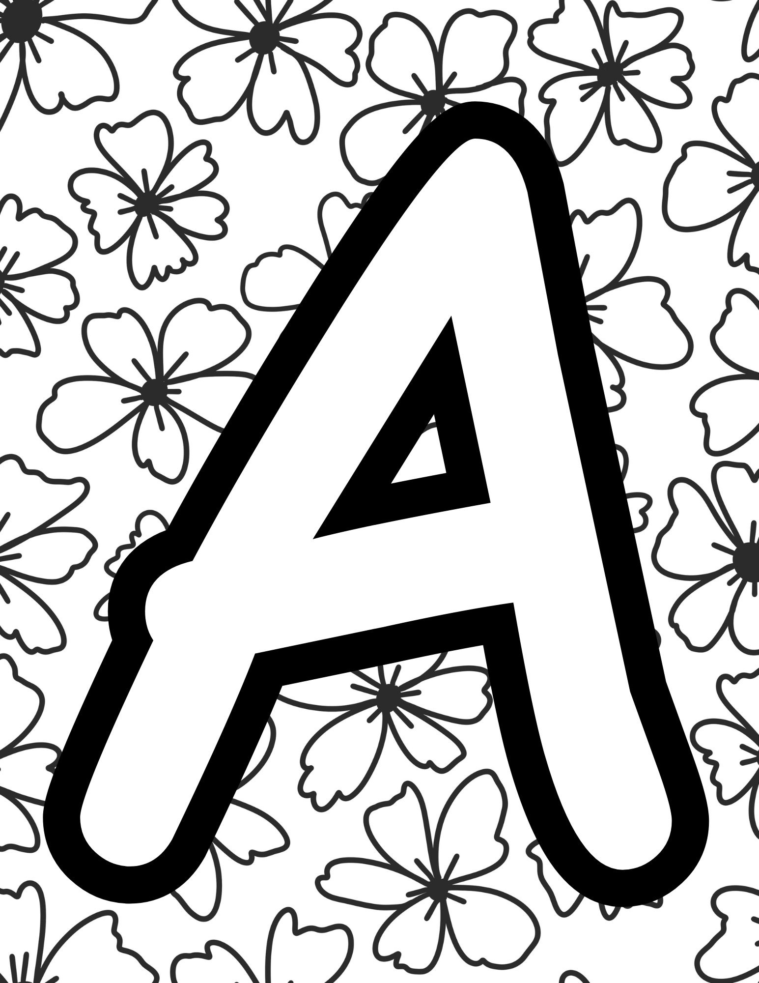 Printable Color Alphabet Letters - Printable Party Favors within Printable Alphabet Letter a Coloring Pages