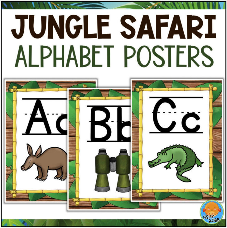 Printable Safari Alphabet Letters