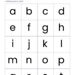 Printable Lowercase Alphabet Letters   26 Letters (A Z) | Memozor With Printable Alphabet Letters Lower Case