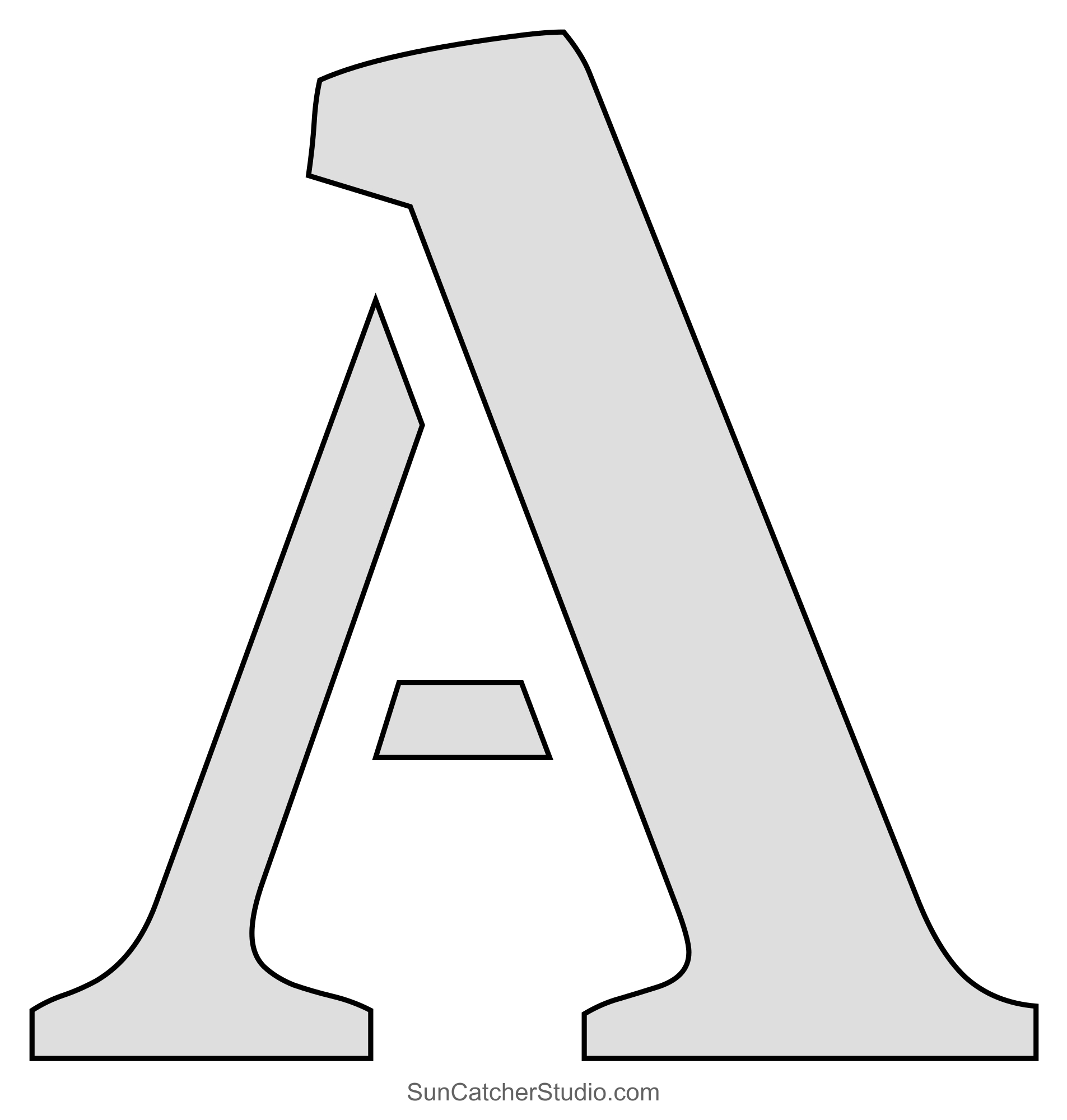 Printable Stencils (Free Alphabet Font And Letter Templates regarding Free Printable Letters to Cut Out