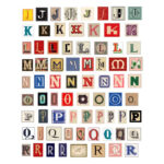 Retro Printable Alphabet Letters, Vintage Alphabet Cliparts,Scrapbook Paper  Fonts Junk Journal Pertaining To Alphabet Solo Printable