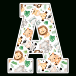 Safari Alphabet Letters Png 4 Pertaining To Printable Safari Alphabet Letters